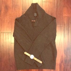 Banana Republic Green Toggle Shawl Collar Sweater